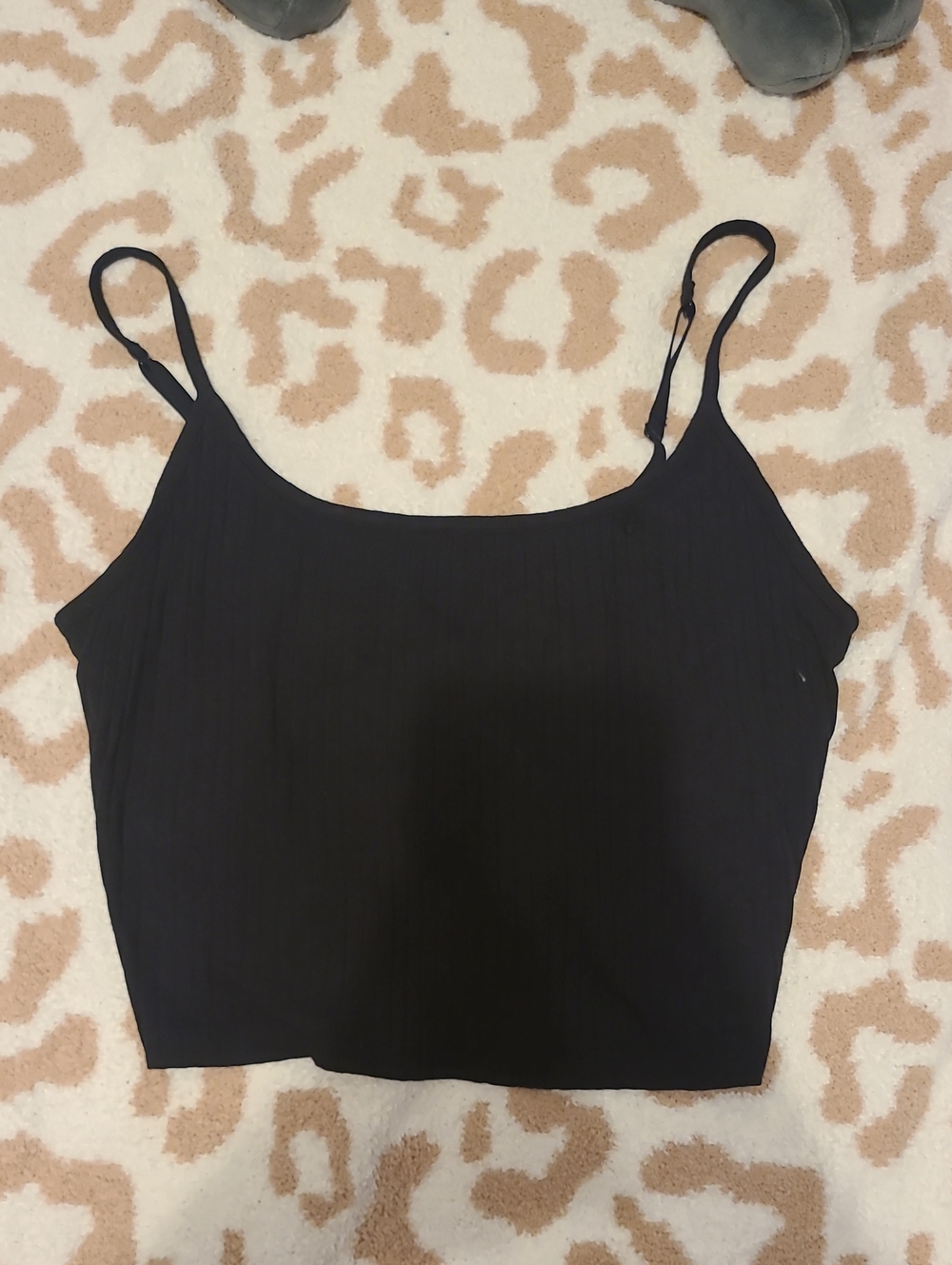 Black Crop Top With Inside Lining
